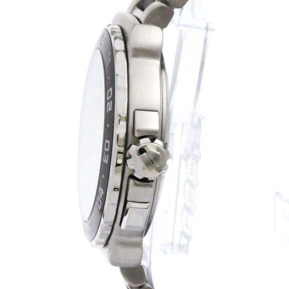 TAG HEUER Formula 1 Grand Date Alarm Steel Mens Watch WAU111C Polished